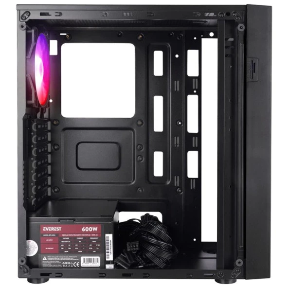 EVEREST 600W FACED-V5 GAMING Mid-Tower PC Kasası - 2