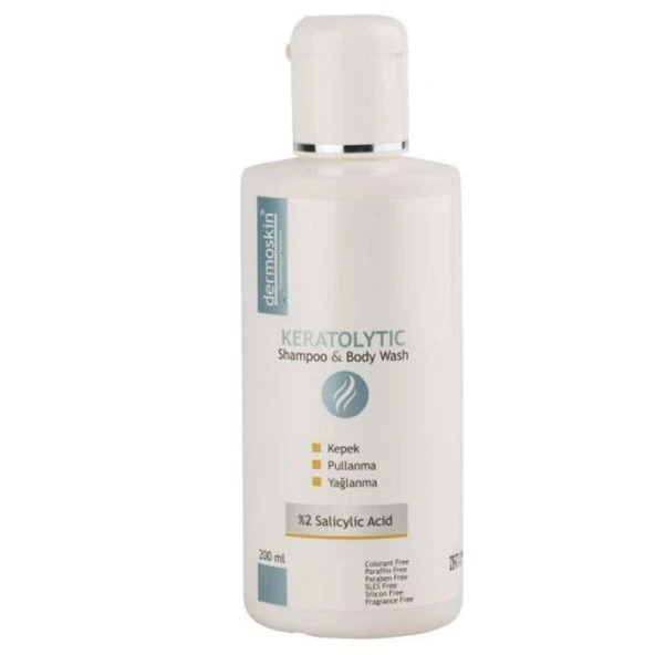 Dermoskin Keratolytic Shampoo Body Wash 200 ML Vücut Şampuanı - - 1