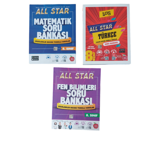 NEWTON YAY. 8. SINIF 3LÜ ALL STAR SORU BANKASI SETİ
