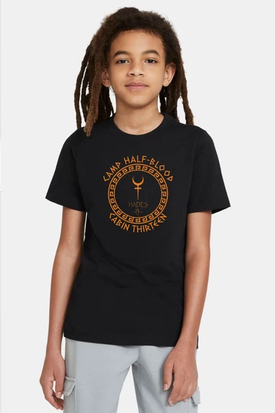 Camp Half Blood Hades Siyah Çocuk Tshirt