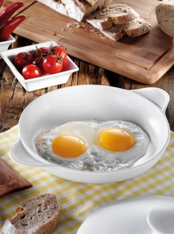 Porland Beyaz Sahan 21cm Ateşe Dayanıklı Porselen - 2
