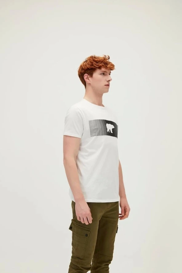 Fancy T-Shirt Off-White Beyaz 3D Baskılı Erkek Tişört - 2