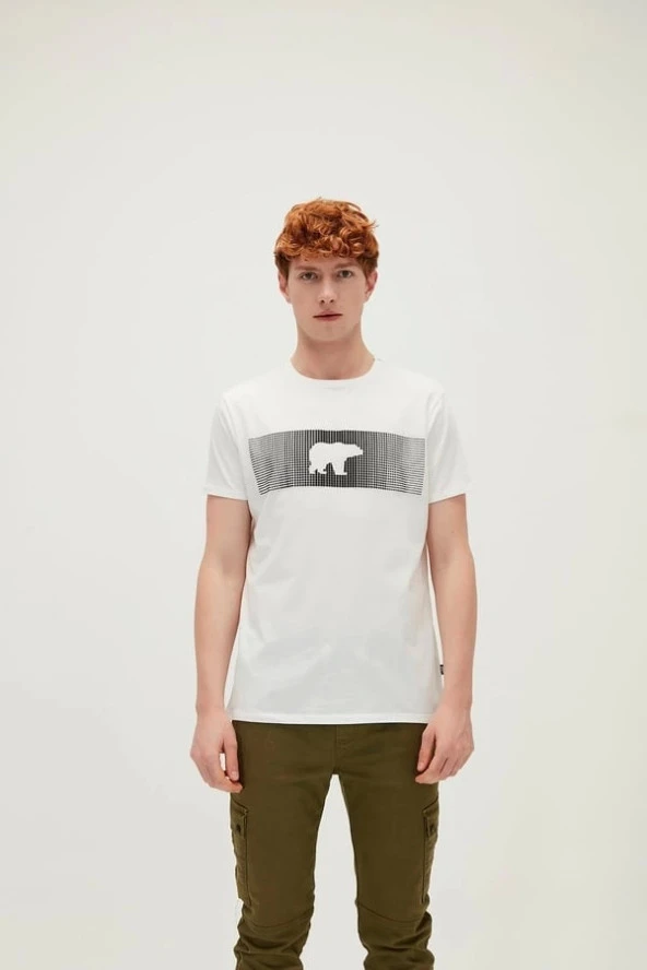 Fancy T-Shirt Off-White Beyaz 3D Baskılı Erkek Tişört - 4