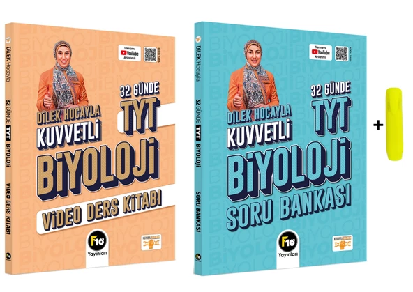 Dilek Hocayla 32 Günde TYT Biyoloji Konu Anlatım Ve Soru Bankası F10 Yayınları