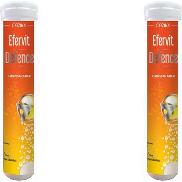 Orzax Efervit Defence 20 Efervesan Tablet 2 Kutu ürün görseli