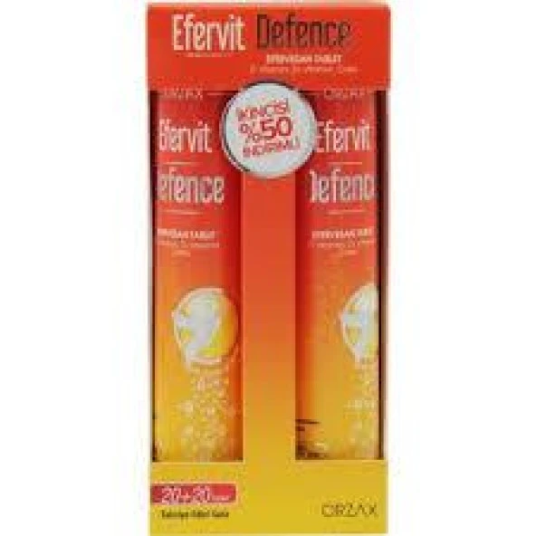 Orzax Efervit Defence 20 Efervesan Tablet 2 Kutu - Resim 2