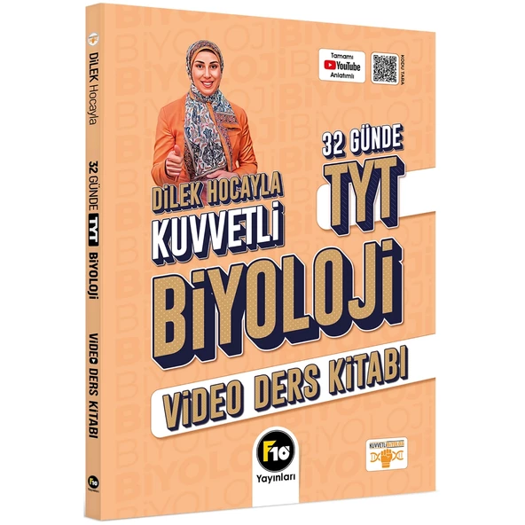 Dilek Hocayla 32 Günde TYT Biyoloji Konu Anlatım Ve Soru Bankası F10 Yayınları - 2
