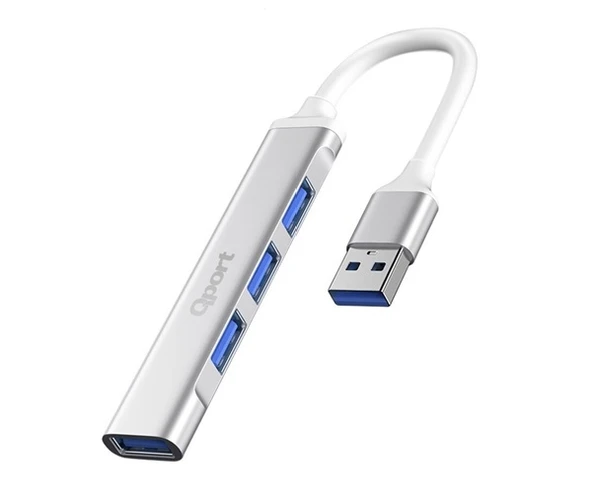 Qport Q-UC204 USB To 4 Port Metal USB Çoklayıcı Fiyatı