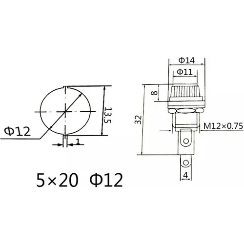 KAAN 5X20 Panel Tipi Cam Sigorta Yuvası - 4