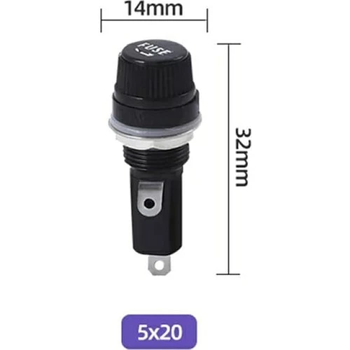 KAAN 5X20 Panel Tipi Cam Sigorta Yuvası - 3