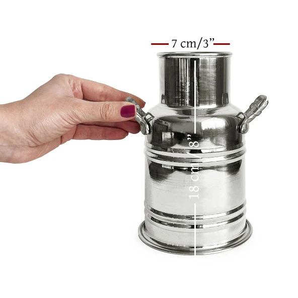 Shark Anatolia Armağan Bakır Vazo 18 cm Nikel - 4