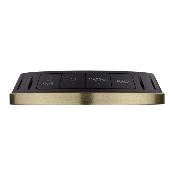 TFA Meteomar Maritime Yeni Nesil Dijital Hava İstasyonu Barometreli 35.1124.53 Sarı Prinç - 6