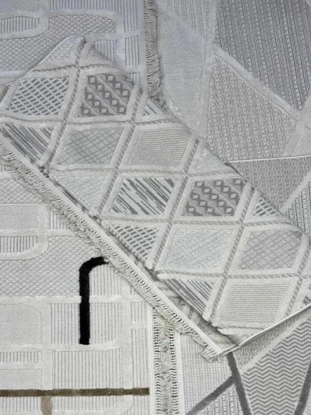 Vivaldi Soho 1087 Gri İskandinav Serisi Salon Oturma Yatak Odası Halısı - 2