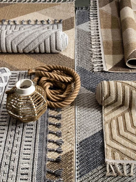 Vivaldi Fez 3001 Bej İskandinav Serisi Salon Oturma Yatak Odası Halısı - Resim 2