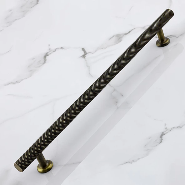 Doruk 192 mm Eskitme Antik Sarı Metal Mobilya Mutfak Çekmece Dolap Dolabı Kulpu Kulbu Kulpları - Resim 6