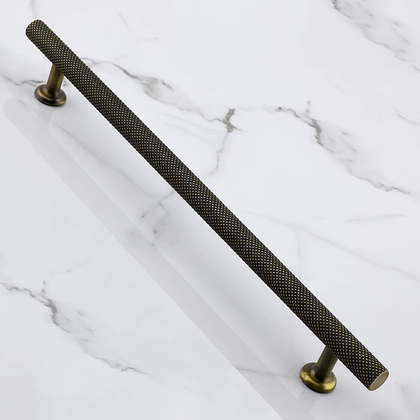 Doruk 192 mm Eskitme Antik Sarı Metal Mobilya Mutfak Çekmece Dolap Dolabı Kulpu Kulbu Kulpları - Resim 7