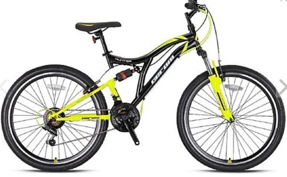 HUNTER - 26" MTB - 21 Vites - V.B. - Siyah- Neon Sarı/Beyaz