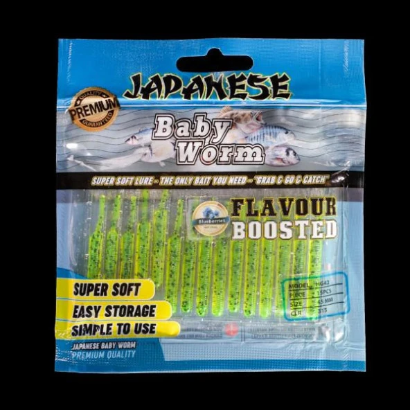 Japanese Baby Worm Aromalı LRF Silikon Solucan Yem 315 - 2