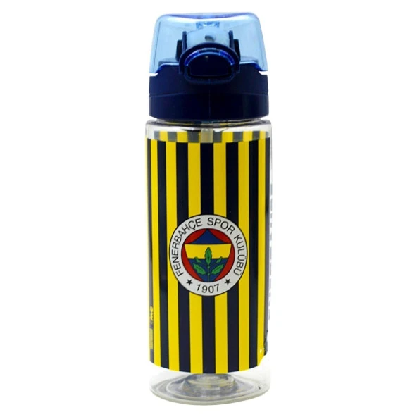 Fenerbahçe Stadyum Baskılı Plastik Matara 500 ml Lacivert Pipetli Suluk