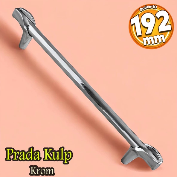Prade 192 mm Krom Kulp Metal Mobilya Çekmece Mutfak Kapak Dolap Kulpları Dolabı Kulbu Kulpu ürün görseli