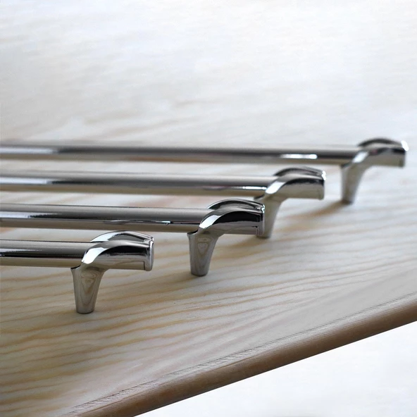Prade 192 mm Krom Kulp Metal Mobilya Çekmece Mutfak Kapak Dolap Kulpları Dolabı Kulbu Kulpu - Resim 7