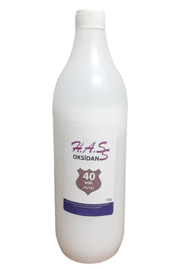 H.A.SS Oksidan Peroksit 40 Volüm % 12 1 Lt. ürün görseli