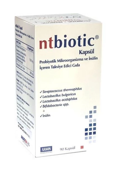 Ntbiotic Probiyotik+Prebiyotik 90 Kapsül