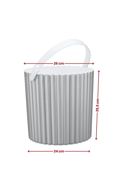 FLORA TRENDY ÇOK AMAÇLI YUVARLAK KOVA F365 - Resim 11