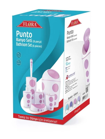 FLORA PUNTO BANYO SETİ 6 PARÇA F378 - 9