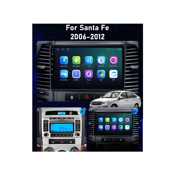 Hyundai Santa Fe Android Multimedya Sistemi (2 - PttAVM