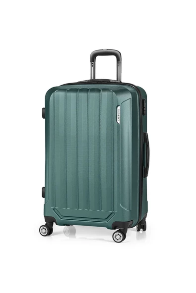 Polo&Sky Spring Model Haki Renk Büyük Boy Valiz Bavul