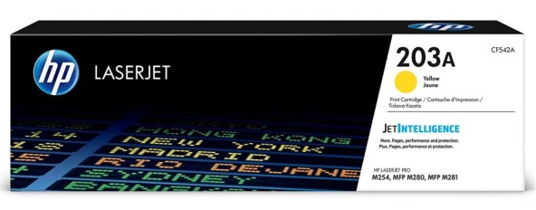HP 203A Yellow Sarı 1.300 Sayfa Toner CF542A ürün görseli 1