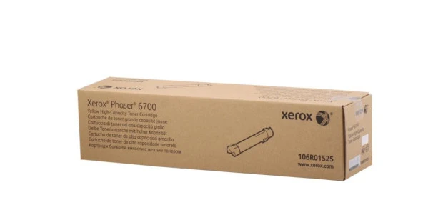 Xerox 106R01525 Phaser 6700 Yüksek Kapasite Yellow Sarı Toner 12.000 Sayfa ürün görseli