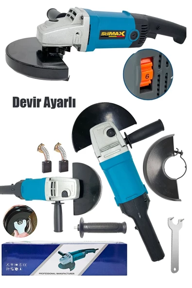 STL 180MM Devir Ayarlı Otomatik Off Start Büyük Boy Taşlama Metal Kesme Spiral Jet Makinesi 4000W - 2