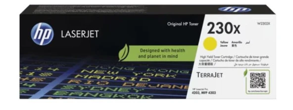 HP 230X Yellow Sarı 5.500 Sayfa Toner W2302X ürün görseli