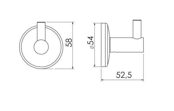 Serel Banyo Bianca Askılık Tekli / Banyo Askısı 140102009 E.C.A - Resim 2