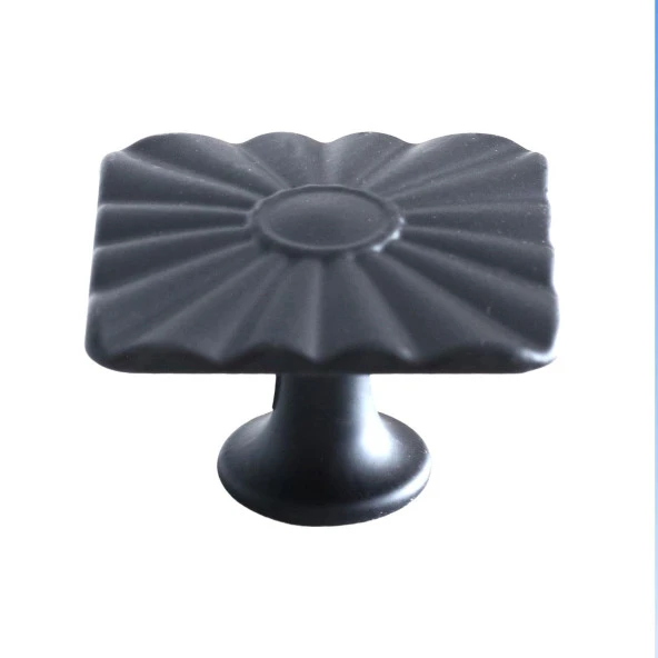 Mobilya Mutfak Dolabı Çekmece Dolap Kulpları Kapak Kulpu Kulb Kare Düğme Mat Siyah Kulp Metal ürün görseli