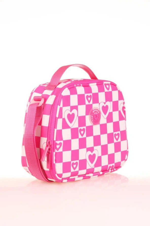 Kaukko Nature Soft Beslenme Çantası Pink Heart K9017 - 2