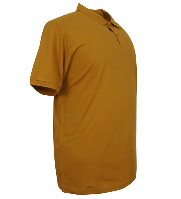 Büyük Beden Erkek Tişört Polo Yaka Likralı Süprem Safran - 2