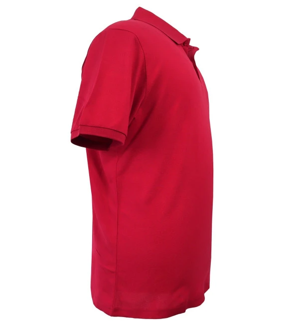 Büyük Beden Erkek Tişört Polo Yaka Düz Pike Kırmızı - 2