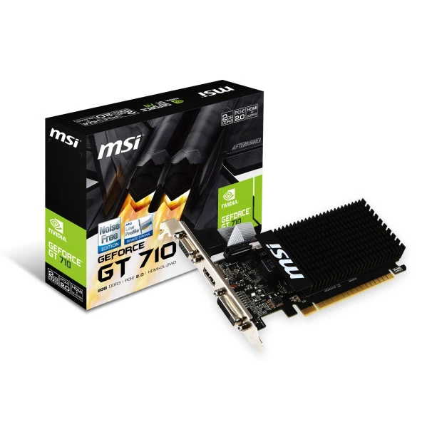 MSI GeForce GT710 LP 2GB DDR3 64Bit DVI/VGA/HDMI Ekran Kartı