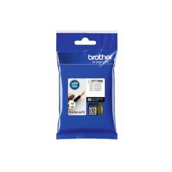 Brother LC3717BK Black Siyah 550 Sayfa Kartuş MFC-J3930DW ürün görseli 1