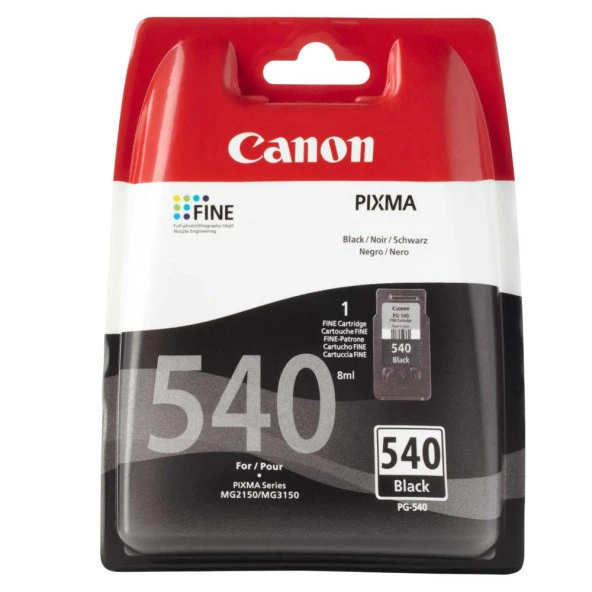 Canon PG-540 Black Siyah Mürekkep Kartuş MX375-390-395-435-475 MG2250-3250-3550 ürün görseli 1
