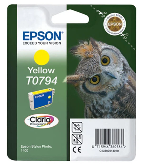 Epson 1400-P50 Yellow Sarı Mürekkep Kartuş T07944020 ürün görseli 1