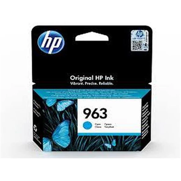 HP 963 Cyan Mavi Kartuş 3JA23A ürün görseli