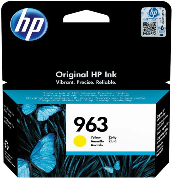 HP 963 Yellow Sarı Kartuş 3JA25A ürün görseli
