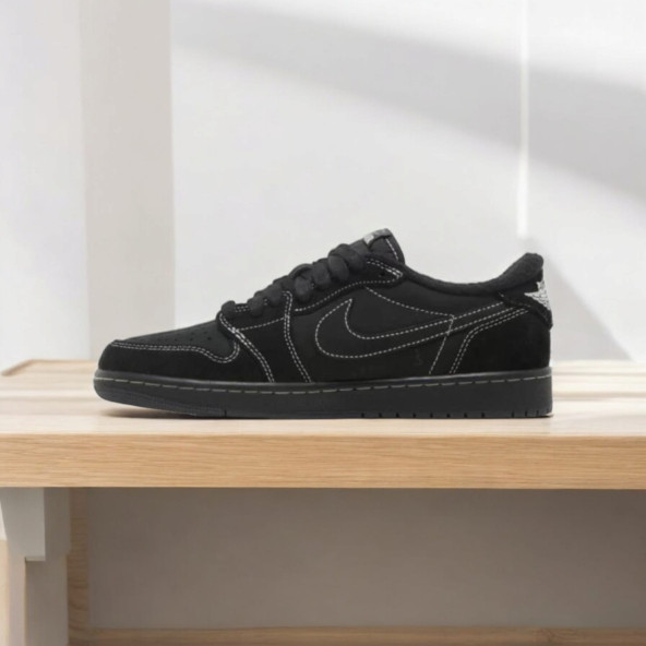 Nike Air Jordan 1 Retro Low Travis Scott Black Phantom Unisex Spor Ayakkabı ürün görseli