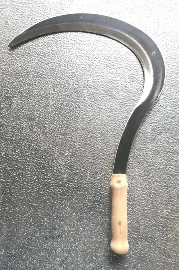42CM Büyük Ahşap Saplı Ege Tipi Orak