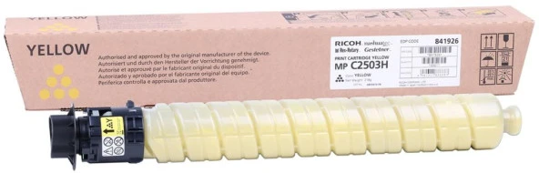 Ricoh MP C2503YH Yellow Sarı Orjinal Fotokopi Toneri MP C2003-2004-2011-2504 9.500 Sayfa ürün görseli 1