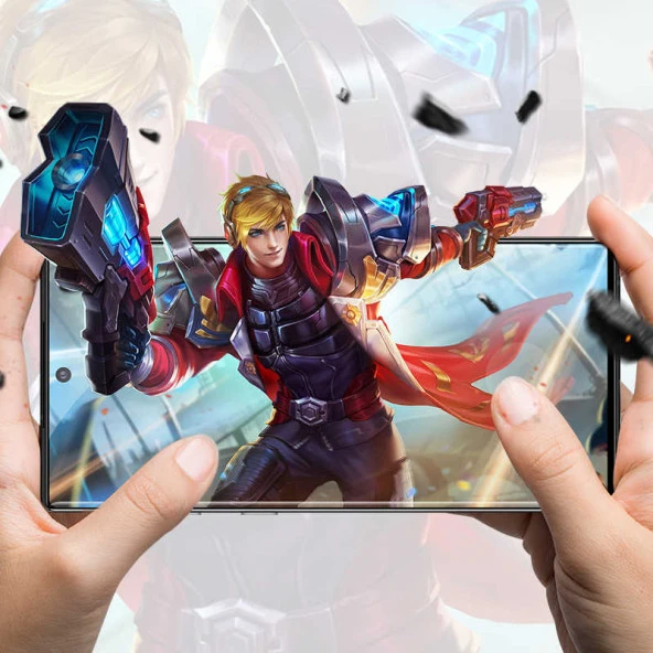 Galaxy A91 (S10 Lite)  Kenarları Kırılmaya Dayanıklı Cam Ekran Koruyucu - Resim 6